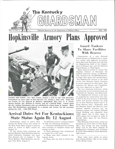 Bluegrass Guard, July 1962